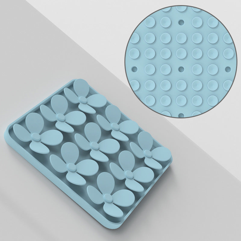 KFX-5536829 Washable Pet Dog Sniffing Toy Pad - Silicone Smell Exploration Mat in Green, Blue, Beige, Gray