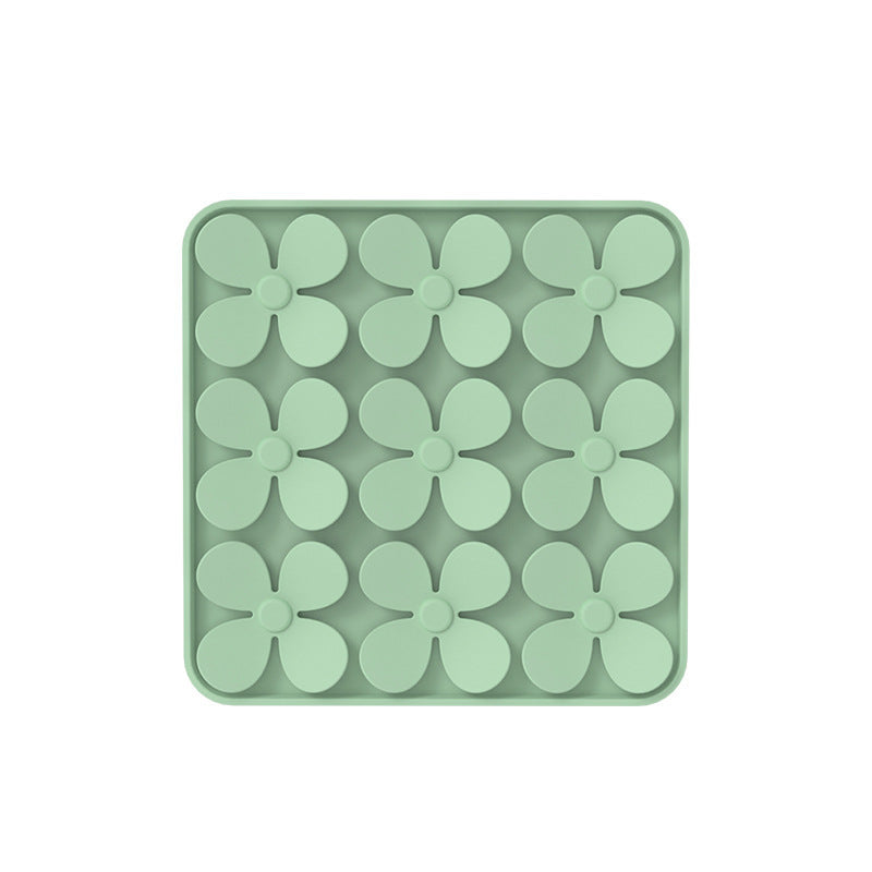 KFX-5536829 Washable Pet Dog Sniffing Toy Pad - Silicone Smell Exploration Mat in Green, Blue, Beige, Gray