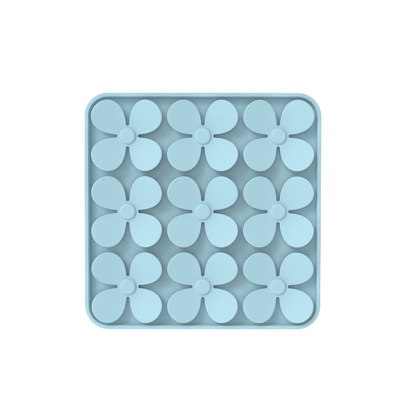 KFX-5536829 Washable Pet Dog Sniffing Toy Pad - Silicone Smell Exploration Mat in Green, Blue, Beige, Gray