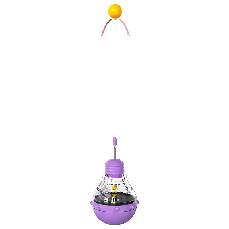 KFX-5539005 Leaky Bear & Bulb Tumbler Educational Toys for Dogs and Cats - Multiple Colors Available