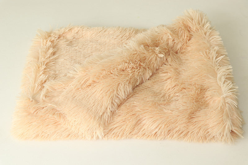 KFX-5539645 Warm Double Plush Cat Blanket – Winter Pet Cushion in Various Sizes