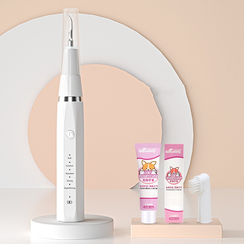 KFX-5540669 Ultrasonic Tooth Cleaning Instrument for Dogs with LED Lights and 5 Cleaning Modes