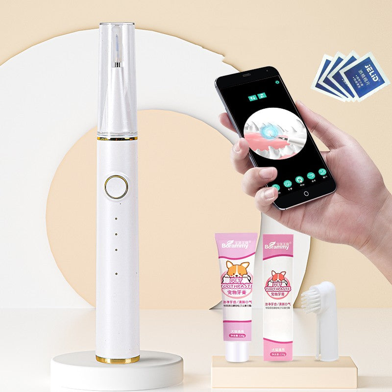 KFX-5540669 Ultrasonic Tooth Cleaning Instrument for Dogs with LED Lights and 5 Cleaning Modes