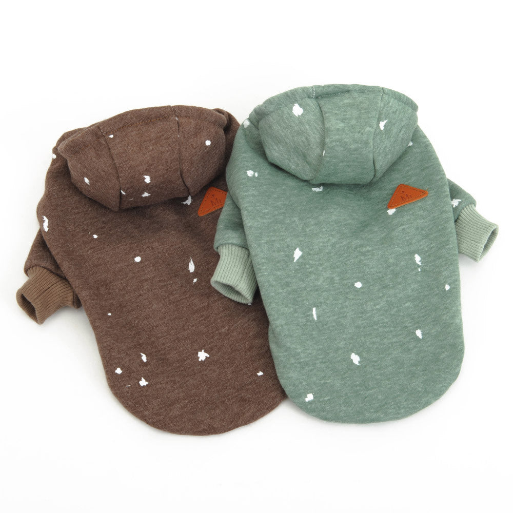 KFX-5542973 Cozy Pet Sweater for Dogs in Brown and Copper Green - Multiple Sizes Available