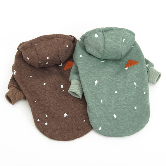 KFX-5542973 Cozy Pet Sweater for Dogs in Brown and Copper Green - Multiple Sizes Available