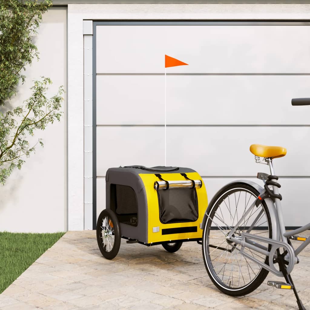 KFX-5544253 Dog Bicycle Trailer, Oxford Fabric & Iron Frame, Comfortable Pet Transport, Multiple Dimensions Available