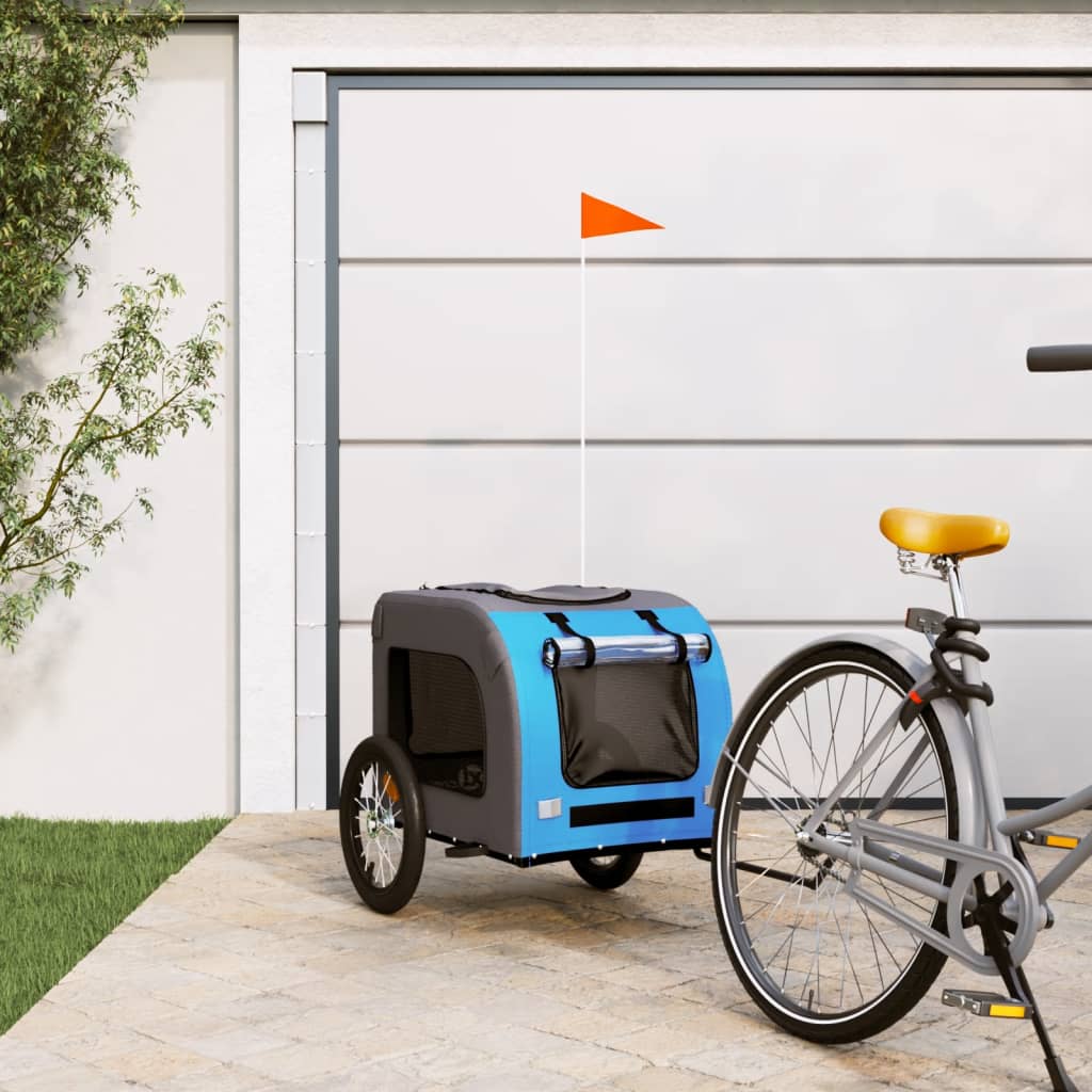 KFX-5544253 Dog Bicycle Trailer, Oxford Fabric & Iron Frame, Comfortable Pet Transport, Multiple Dimensions Available