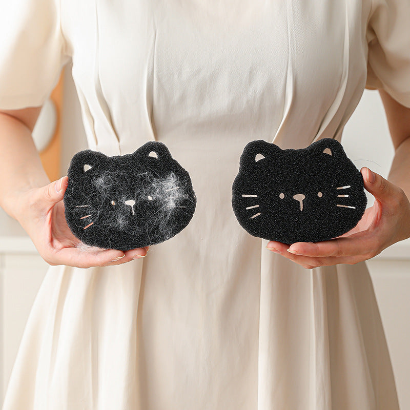 KFX-5544381 Reusable Bear Shape Cleaning Sponge Balls for Laundry & Pet Hair Remover - 2 Pack