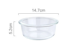 KFX-5544765 Glass UFO Pet Bowl with Oak Frame - Two Sizes: 480ML & 800ML