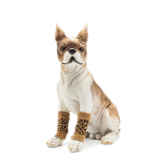 KFX-5545405 Pet Dog Knee Pads and Anti-Slip Socks for Dirt Protection – Cotton, Sizes S-XXL