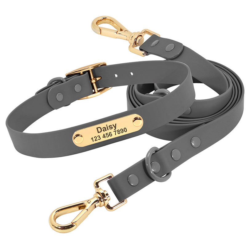 KFX-5550397 Medium Dog Leash and Collar Set - Multiple Colors Available