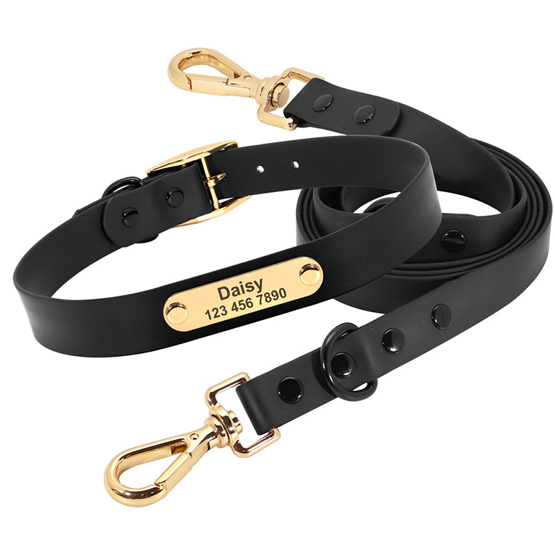 KFX-5550397 Medium Dog Leash and Collar Set - Multiple Colors Available