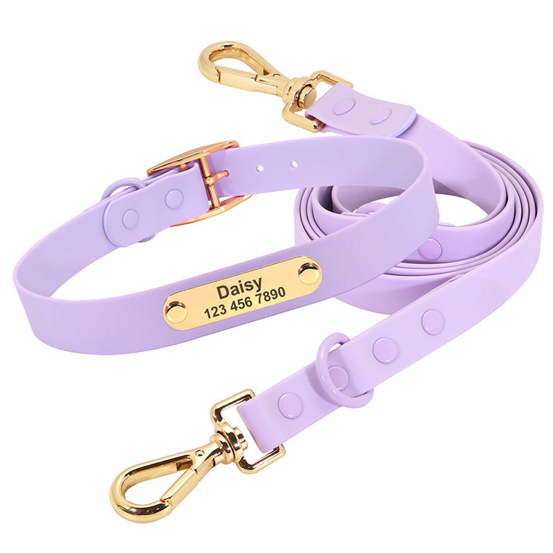 KFX-5550397 Medium Dog Leash and Collar Set - Multiple Colors Available
