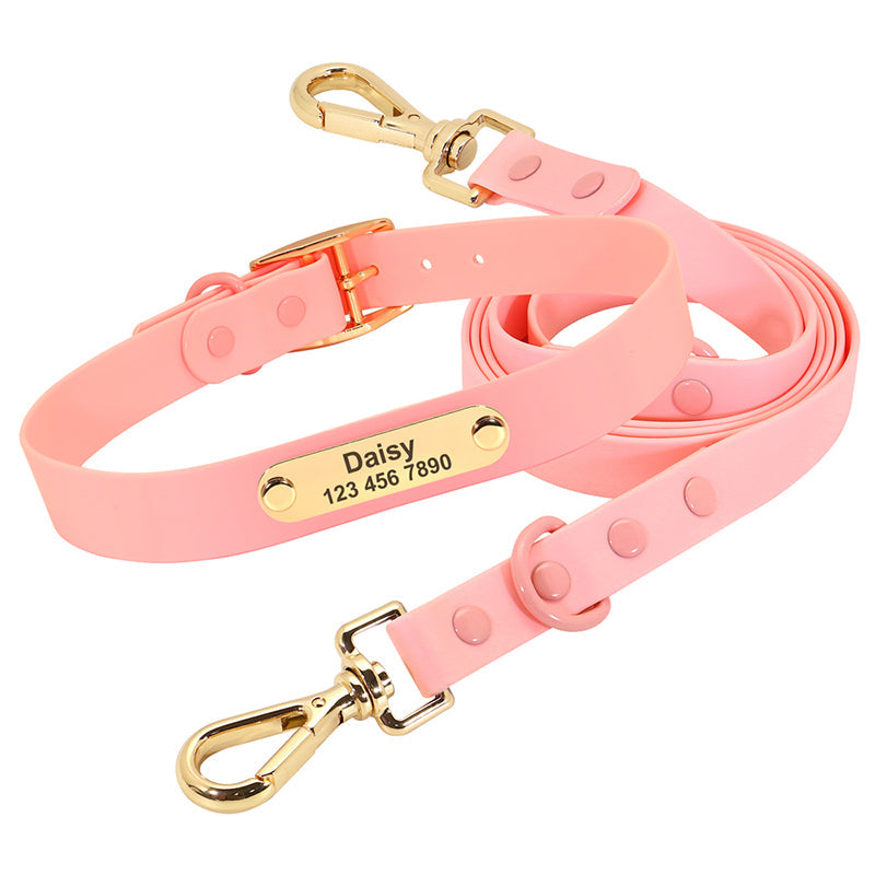 KFX-5550397 Medium Dog Leash and Collar Set - Multiple Colors Available