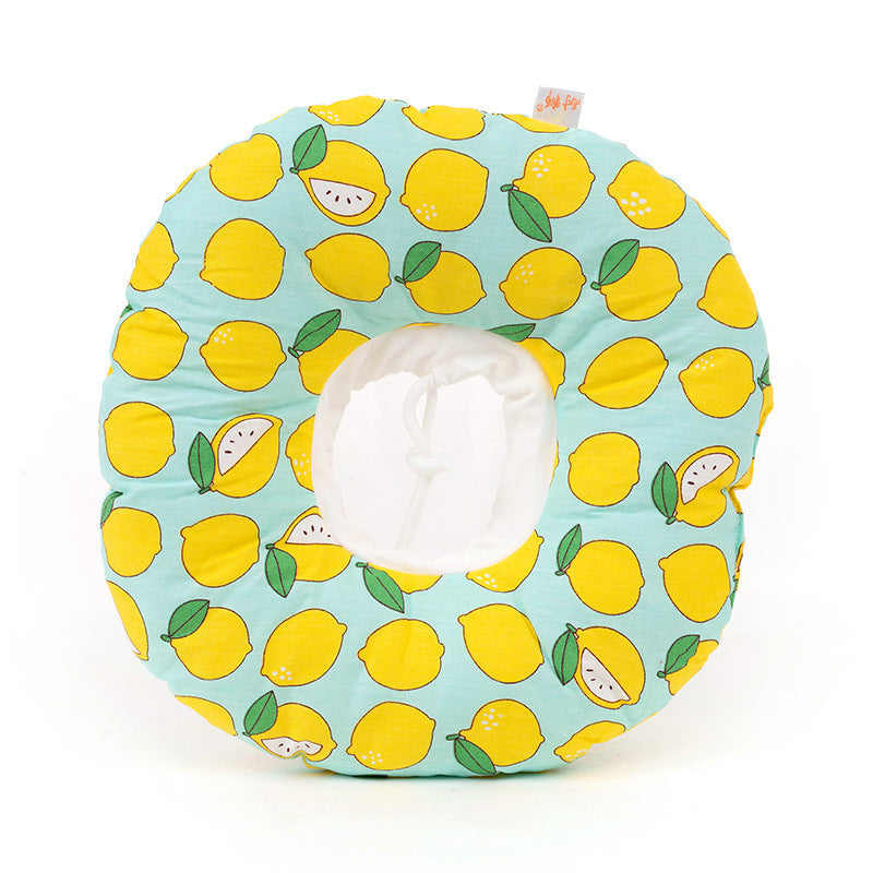 KFX-5550525 Adjustable Soft Pet Recovery Collar for Dogs and Cats - Donut Shape Elizabethan Protective Cone for Wound Healing