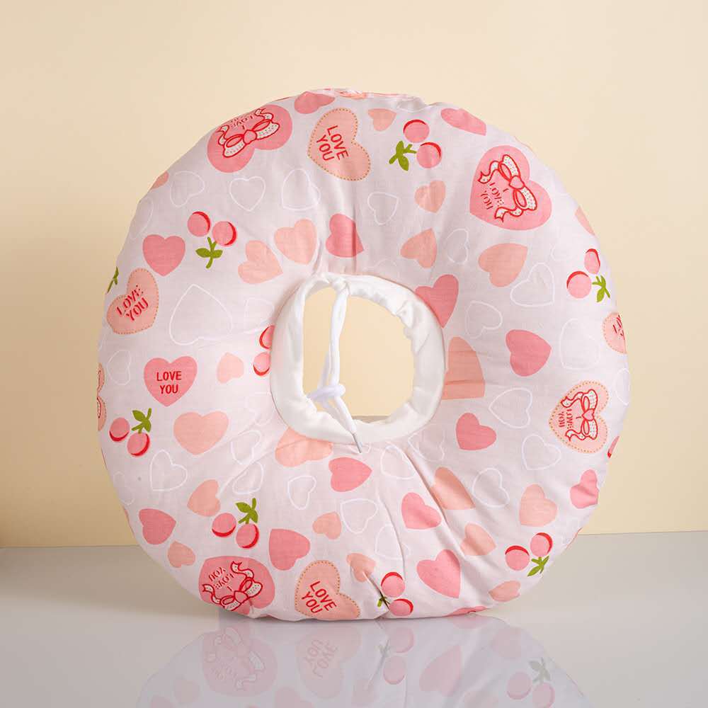 KFX-5550525 Adjustable Soft Pet Recovery Collar for Dogs and Cats - Donut Shape Elizabethan Protective Cone for Wound Healing