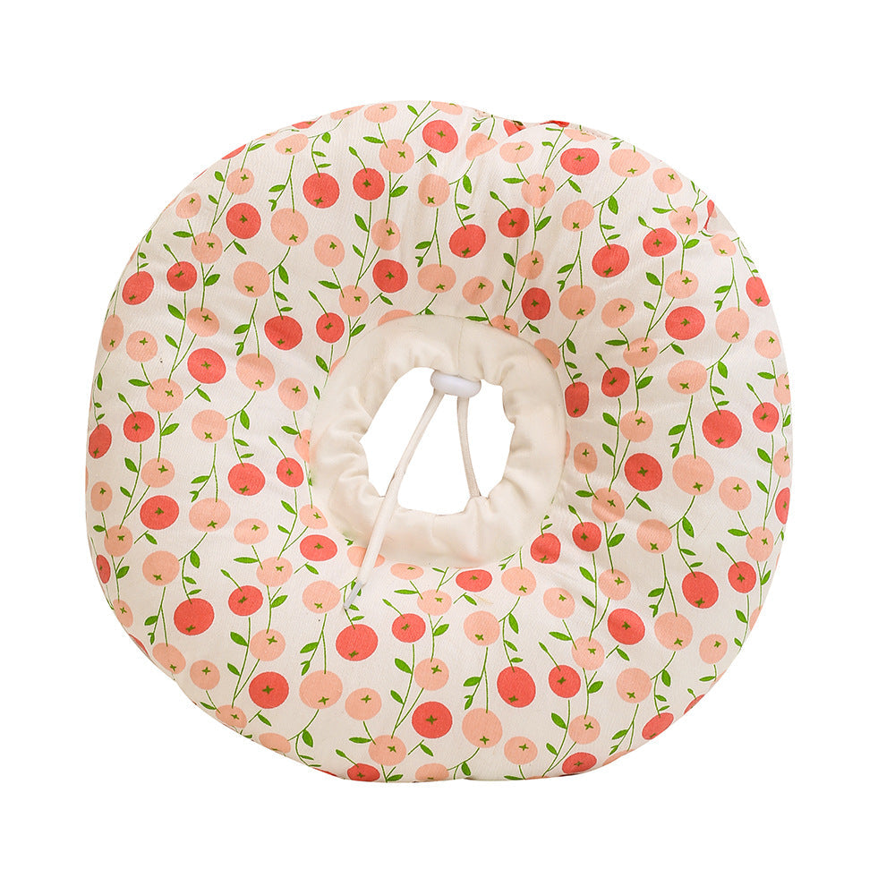 KFX-5550525 Adjustable Soft Pet Recovery Collar for Dogs and Cats - Donut Shape Elizabethan Protective Cone for Wound Healing