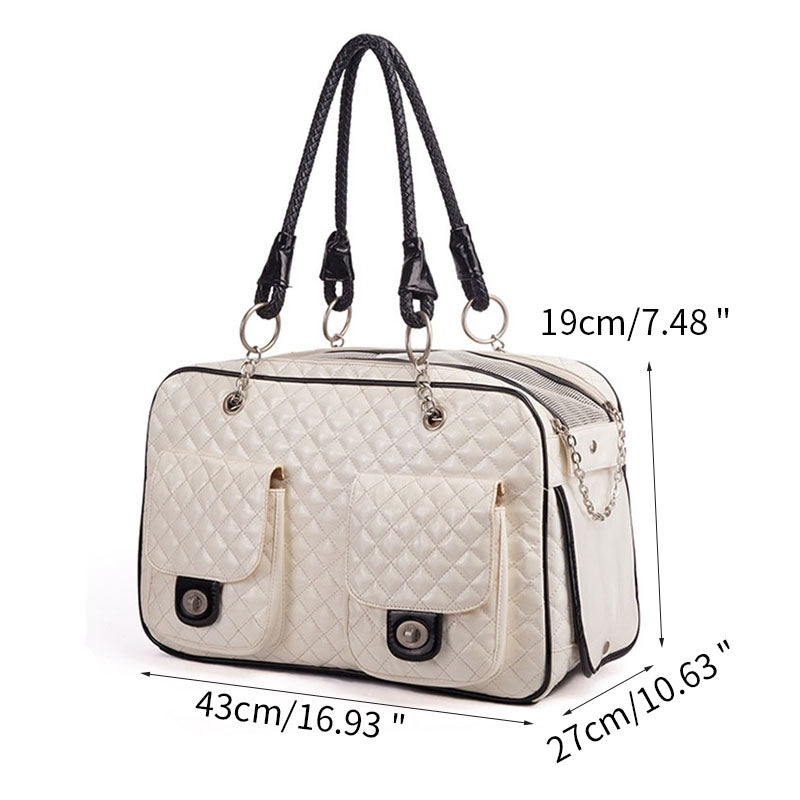 KFX-5550781 Pet Travel Bag for Teddy Pets - Portable PVC Design