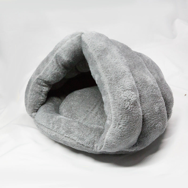 KFX-5554365 Cozy Arctic Plush Pet Sleeping Bag with eco-friendly PP Cotton Filling - Available in Multiple Colors