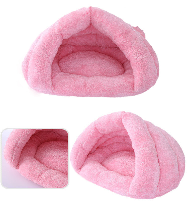 KFX-5554365 Cozy Arctic Plush Pet Sleeping Bag with eco-friendly PP Cotton Filling - Available in Multiple Colors