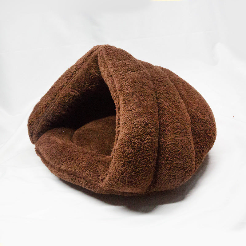 KFX-5554365 Cozy Arctic Plush Pet Sleeping Bag with eco-friendly PP Cotton Filling - Available in Multiple Colors
