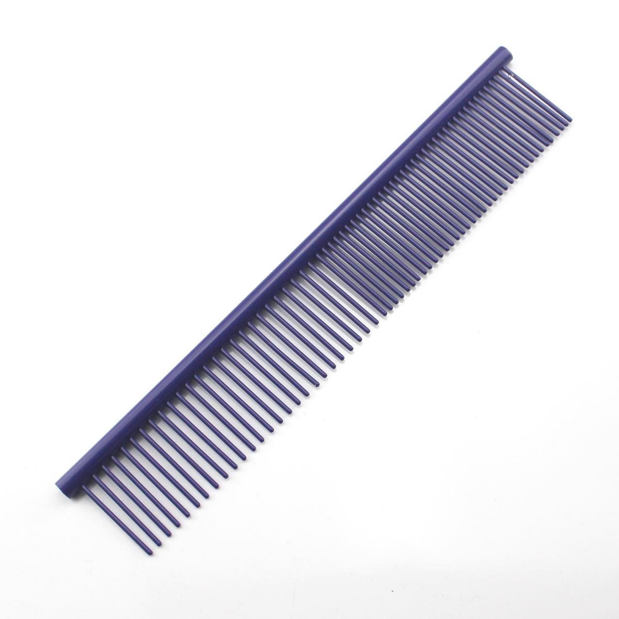 KFX-5555901 Stainless Steel Medium Pet Comb with Electroplated Color Options and Piano Lacquer Finishes