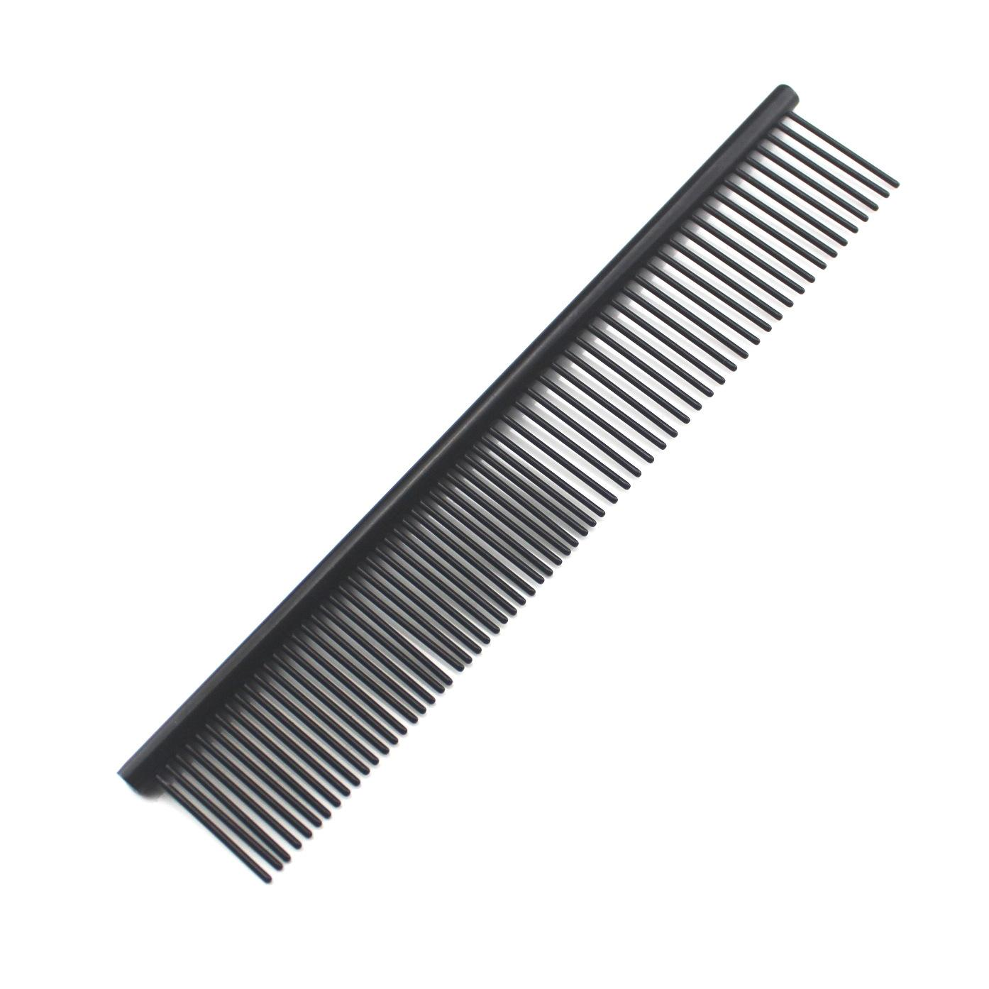 KFX-5555901 Stainless Steel Medium Pet Comb with Electroplated Color Options and Piano Lacquer Finishes