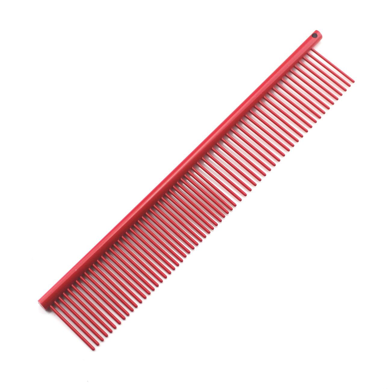 KFX-5555901 Stainless Steel Medium Pet Comb with Electroplated Color Options and Piano Lacquer Finishes