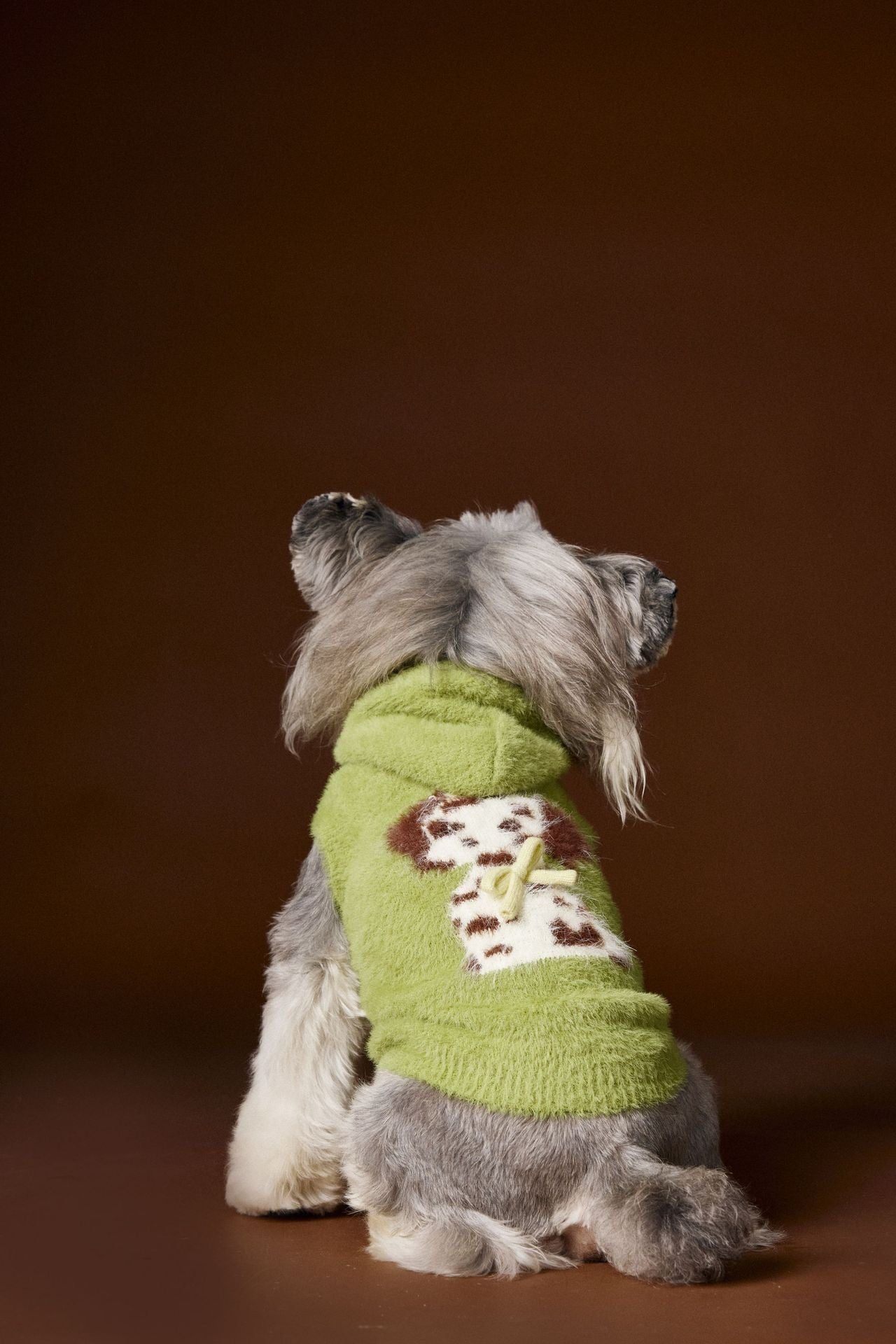 KFX-5558845 Cute Cartoon Spotted Dog Hooded Sleeveless Sweater Vest for Pets - Yellow, Green, Purple, Various Sizes