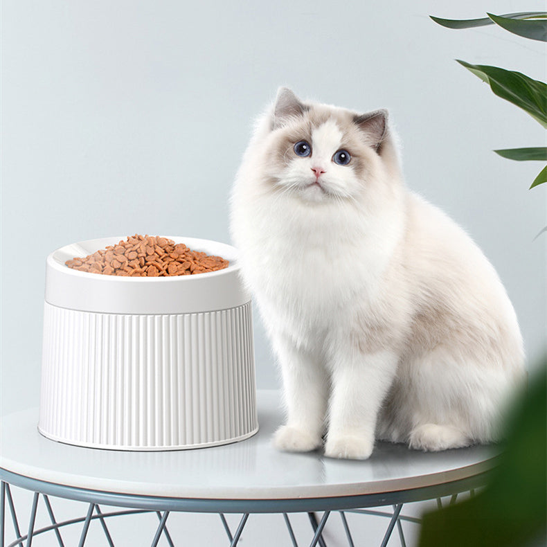 KFX-5560253 Large Capacity High Leg Cat Bowl with Neck Protection and Anti-Tumble Design