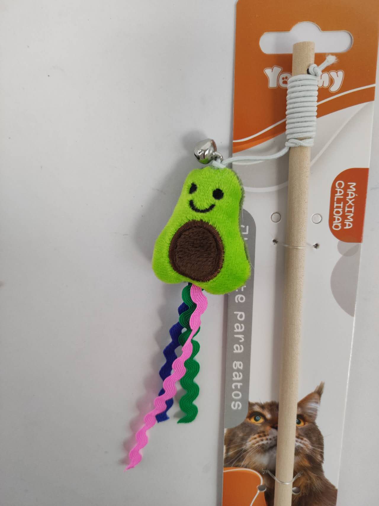 KFX-5560893 Cat Teaser Wand with Fruit-Themed Attachments
