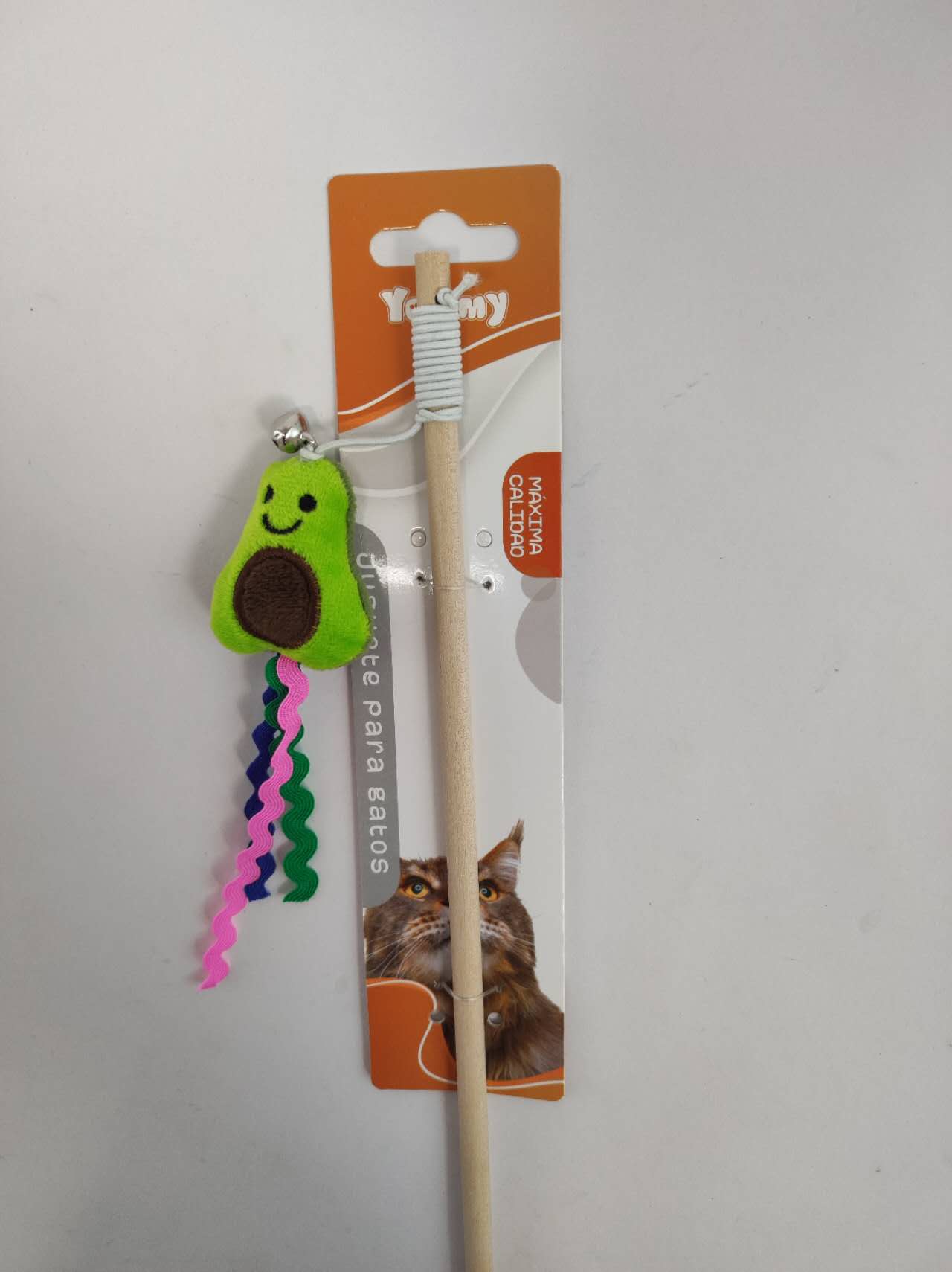 KFX-5560893 Cat Teaser Wand with Fruit-Themed Attachments
