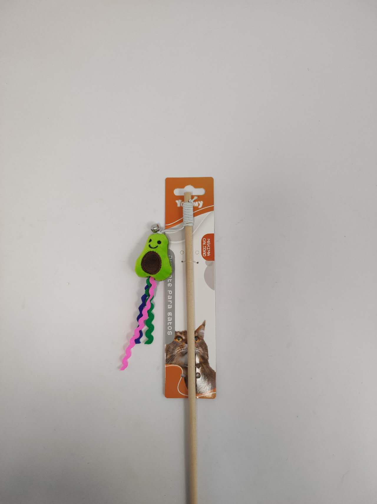 KFX-5560893 Cat Teaser Wand with Fruit-Themed Attachments