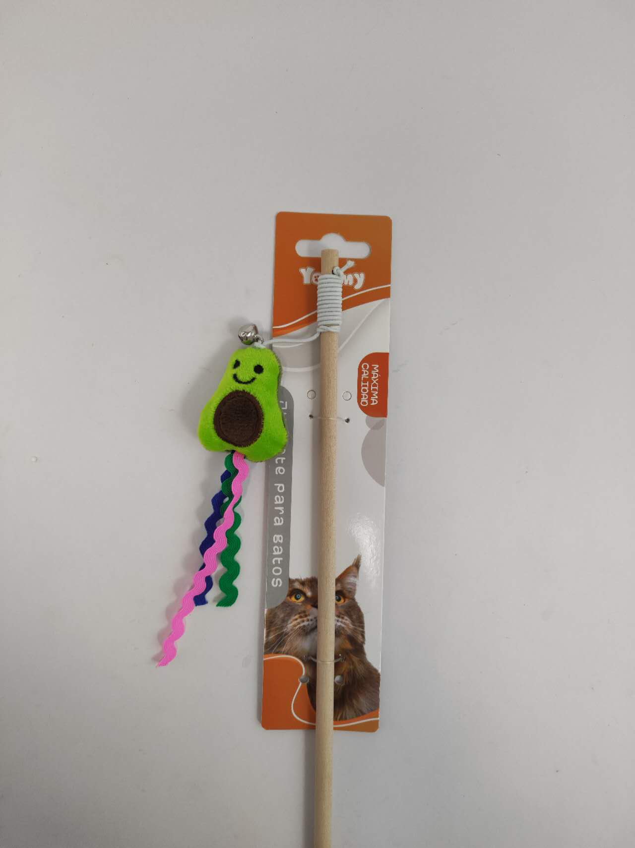 KFX-5560893 Cat Teaser Wand with Fruit-Themed Attachments