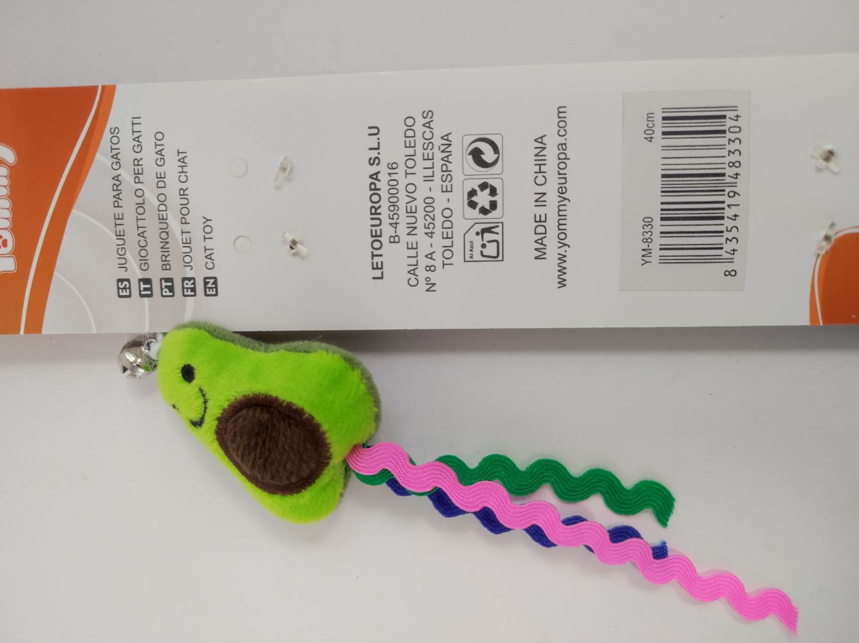KFX-5560893 Cat Teaser Wand with Fruit-Themed Attachments