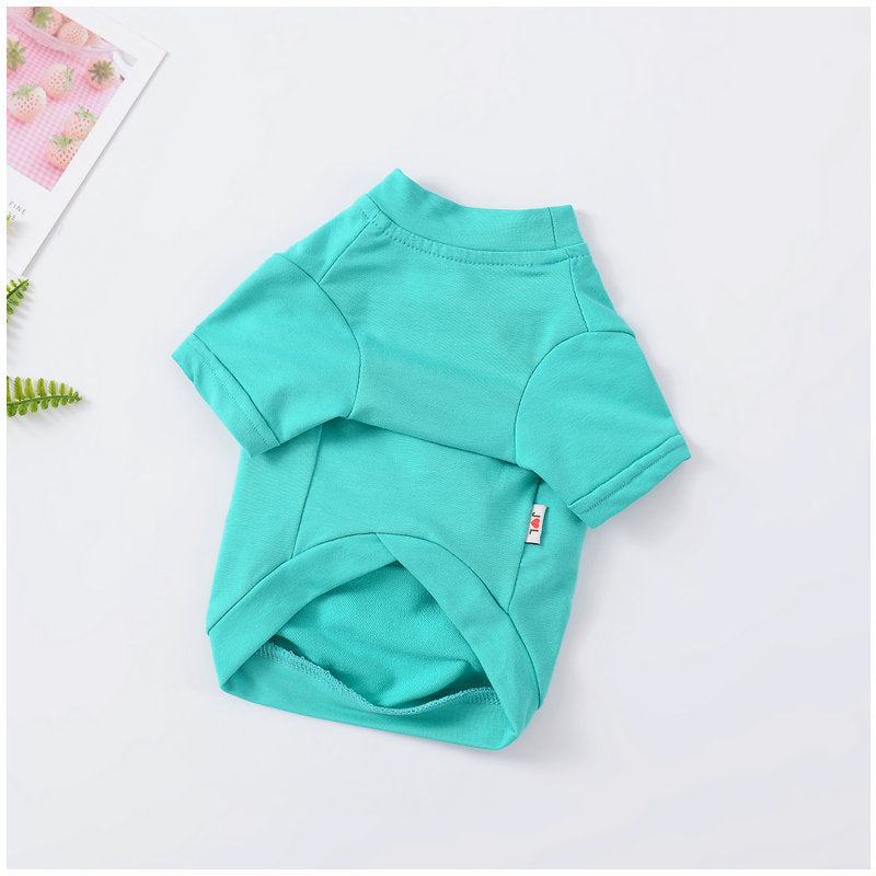 KFX-5564221 Warm Cotton Sweater for Small Dogs - Light Purple and Lake Blue Options Available