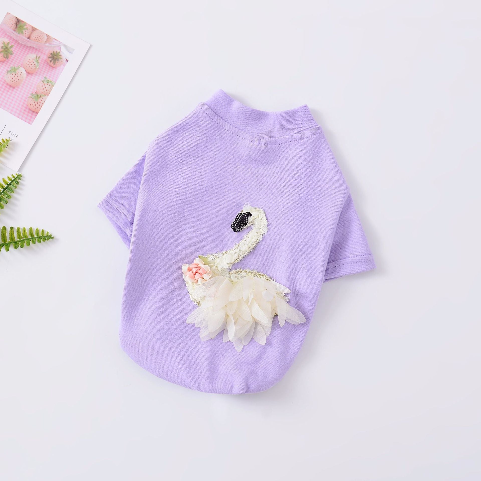 KFX-5564221 Warm Cotton Sweater for Small Dogs - Light Purple and Lake Blue Options Available