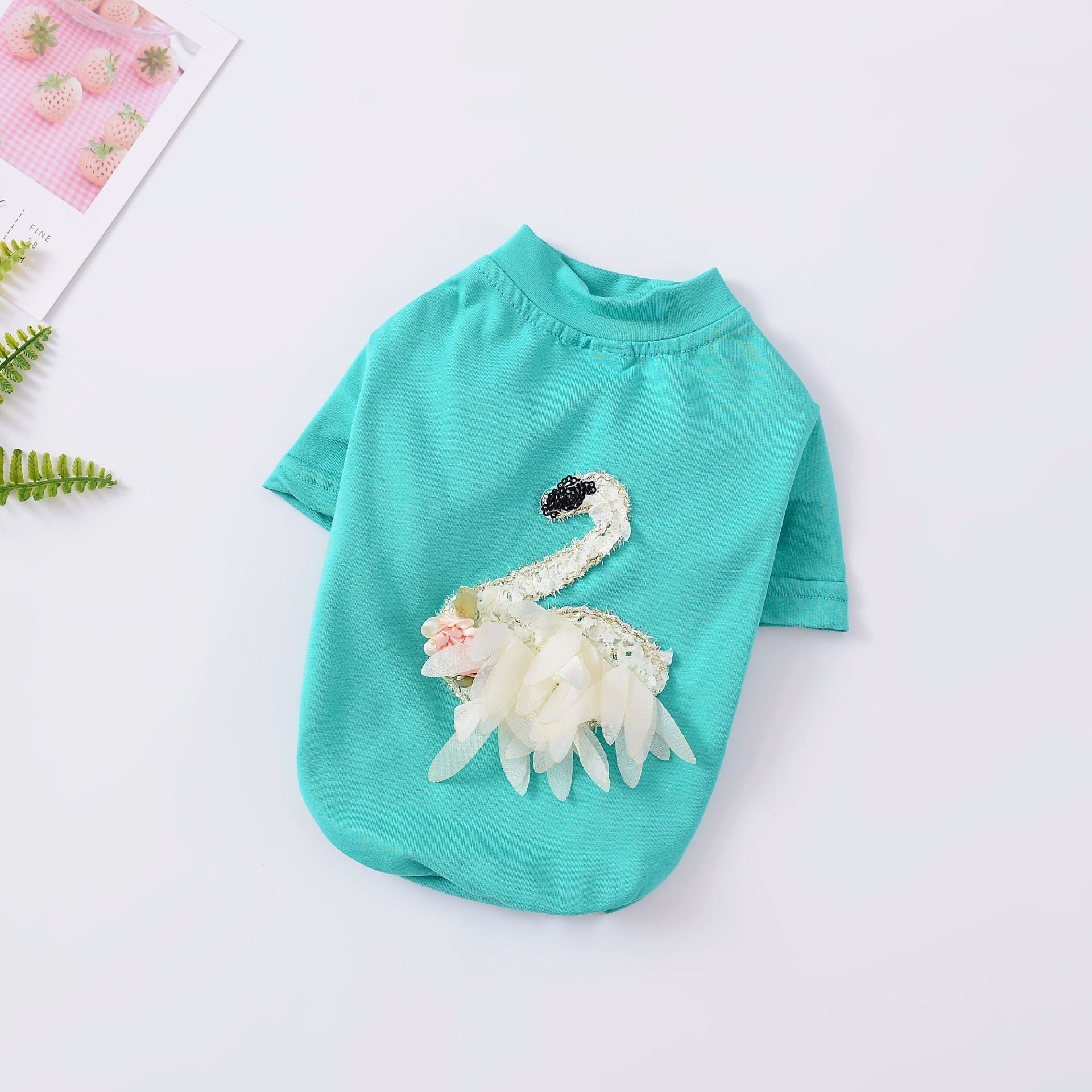 KFX-5564221 Warm Cotton Sweater for Small Dogs - Light Purple and Lake Blue Options Available