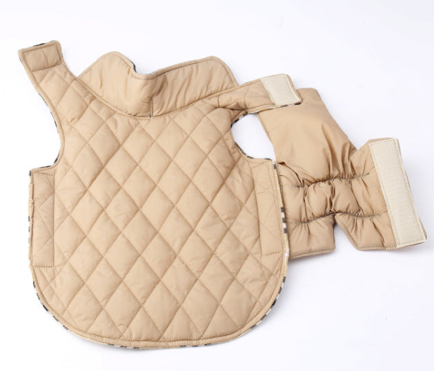 KFX-5564477 Waterproof Tartan Dog Jacket - Outdoor Coat for All Sizes