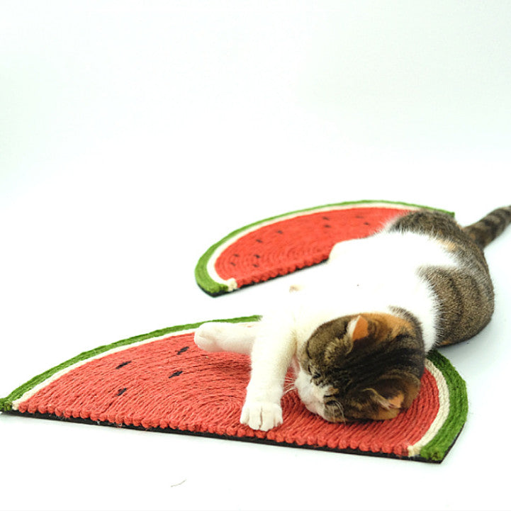 KFX-5566013 Sisal Watermelon-Shaped Cat Scratch Board for Entertaining Scratching Fun