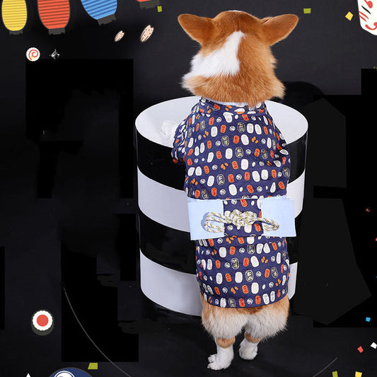 KFX-5566397 Medium Kimono Style Spring and Summer Outfit for Small Dogs
