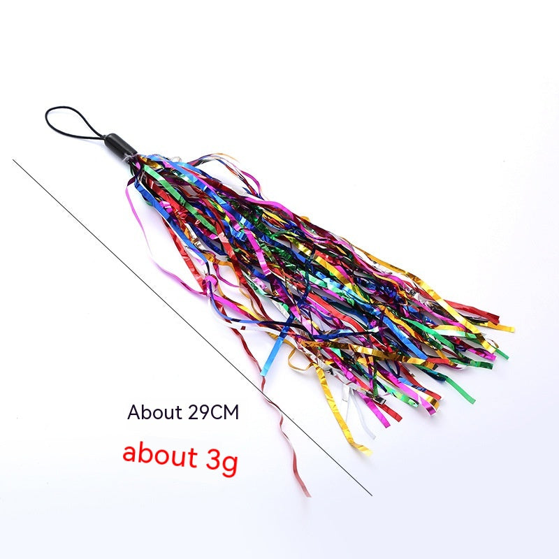 KFX-5566653 Colorful Cat Teaser Feather Replacement Heads for Engaging Pet Play