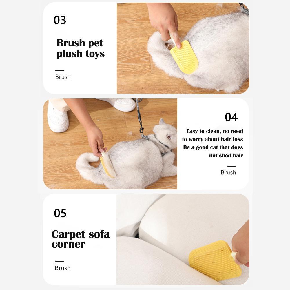 KFX-5567293 Soft and Washable Pet Grooming Brush for Cats and Dogs, Multi-Purpose Hair Removal Tool