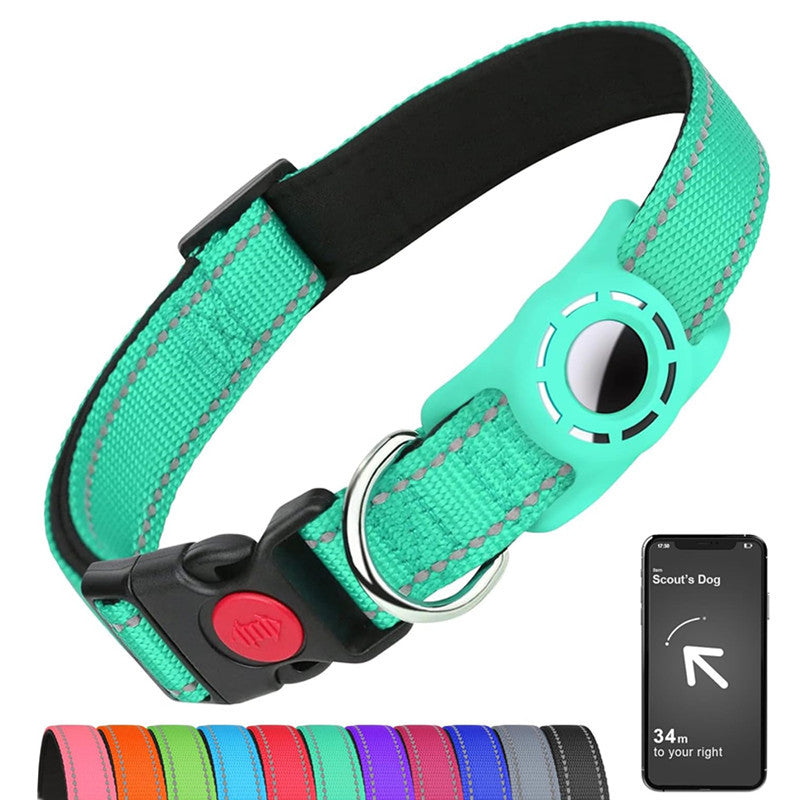 KFX-5567805 Reflective Nylon Dog Collar with Monochrome Options for All Seasons