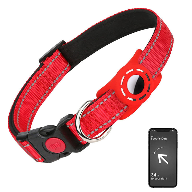 KFX-5567805 Reflective Nylon Dog Collar with Monochrome Options for All Seasons