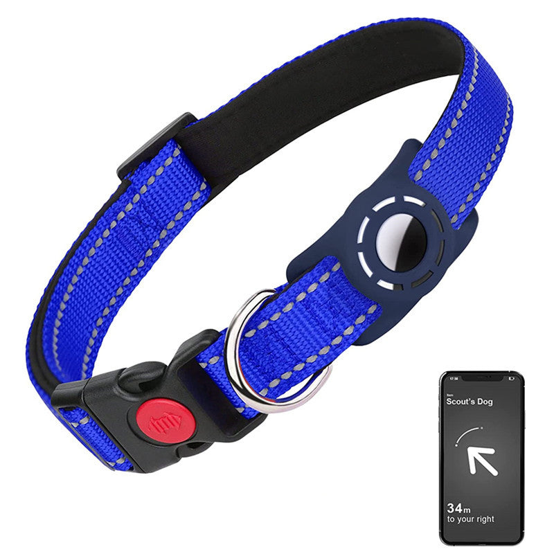 KFX-5567805 Reflective Nylon Dog Collar with Monochrome Options for All Seasons