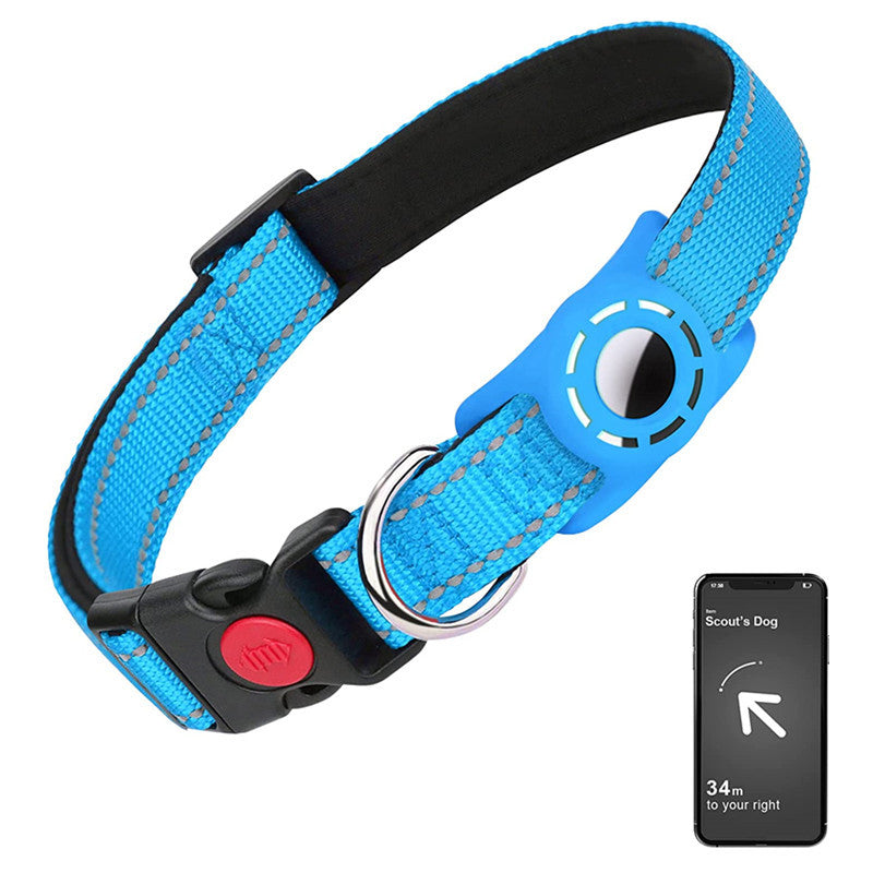 KFX-5567805 Reflective Nylon Dog Collar with Monochrome Options for All Seasons