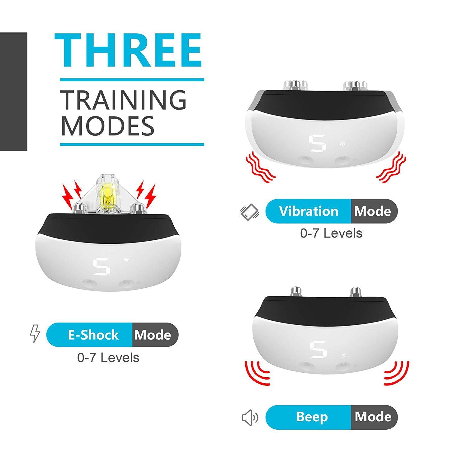 KFX-5569085 Stop Barking Device for Dogs - Black and White ABS Material Trainer