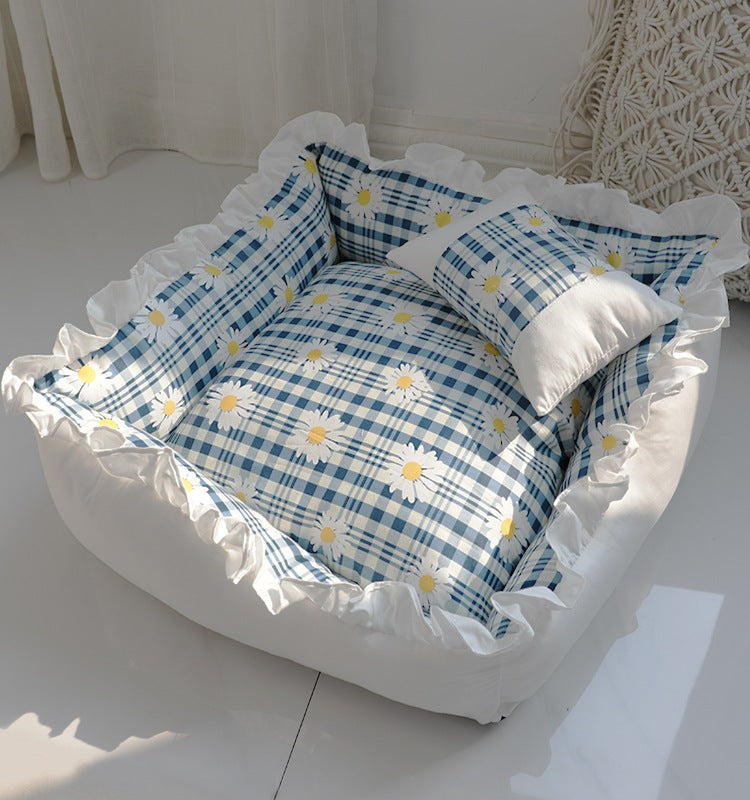 KFX-5569853 Super Comfy Dog Bed Sofa - Removable Washable Mat for Small and Medium Pets