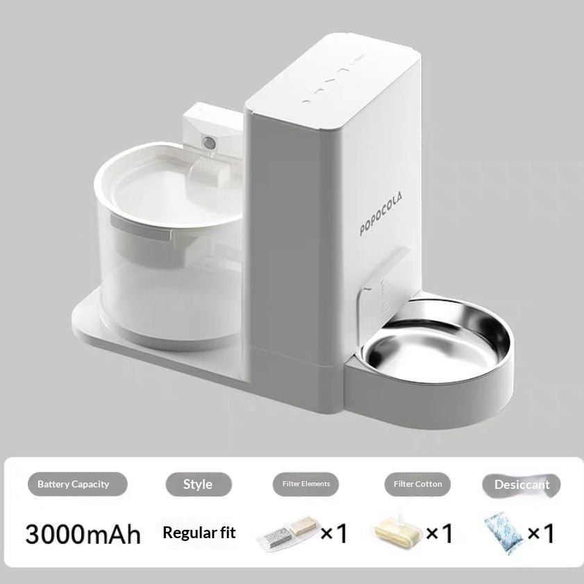 KFX-5571773 Wireless Thermostatic Cat Water Dispenser with Dual Drinking Functionality and Filter System